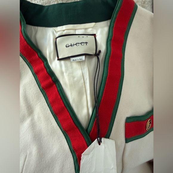 Gucci Wool Stripe Trim Coat - Picture 6 of 8